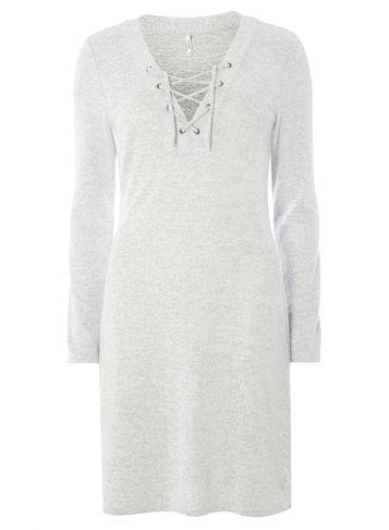 Dorothy Perkins *only Grey Lace Up Dress