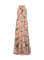 Dorothy Perkins *tall Pink Tropical Print Maxi Dress