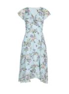 *billie & Blossom Petite Blue Floral Print Midi Skater Dress