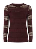 Dorothy Perkins Burgundy Long Sleeve Lace Top