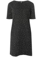 Dorothy Perkins *billie & Blossom Black Spot Ponte Shift Dress