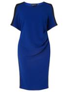 Dorothy Perkins *dp Curve Cobalt And Black Manipulated Dress