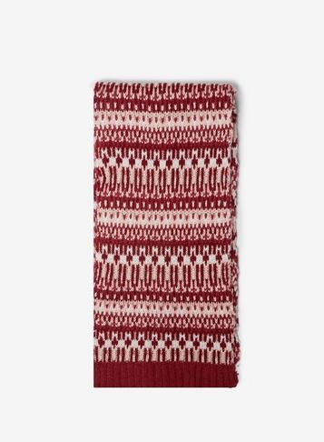 Dorothy Perkins Red Fairisle Scarf