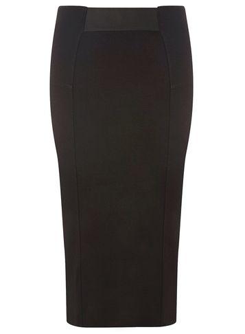 Dorothy Perkins Black Front Elastic Pencil Skirt