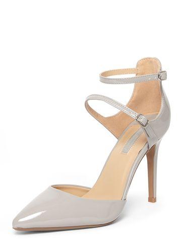 Dorothy Perkins Grey 'gizmo' Multi Buckle Court Shoes