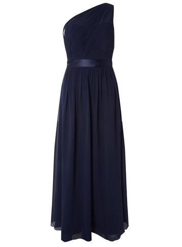 *showcase Navy Sadie One Shoulder Maxi Dress