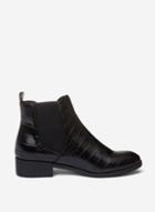 Dorothy Perkins Black Croc Detail Morgan Chelsea Boots