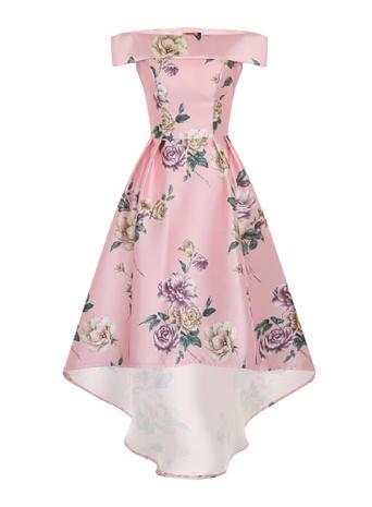 Dorothy Perkins Chi Chi London *bardot Floral Midi Dress