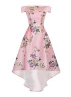 Dorothy Perkins Chi Chi London *bardot Floral Midi Dress