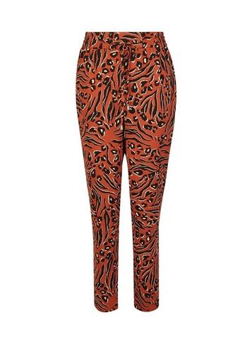 Dorothy Perkins Orange Animal Print Joggers