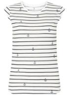 Dorothy Perkins *only Multi Coloured Striped Anchor T-shirt