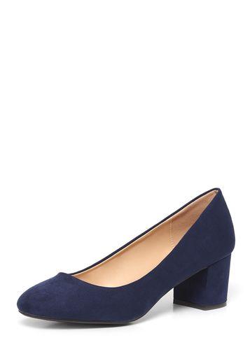 Dorothy Perkins Navy 'daze' Block Heel Court Shoes