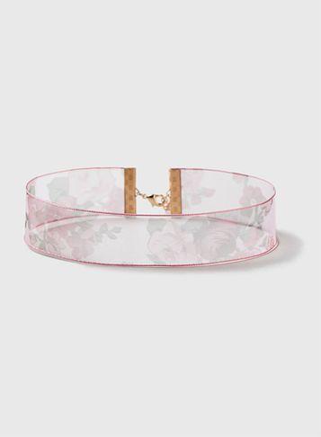 Dorothy Perkins Fabric Flower Choker