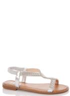 *quiz Wide Fit Multi Coloured Asymmetric Sandals