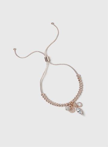Dorothy Perkins Rhinestone Cluster Bracelet