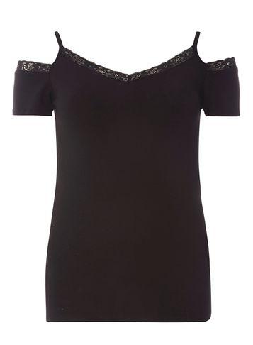 Dorothy Perkins Black Lace Trim Camisole Top