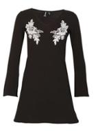 Dorothy Perkins *izabel London Black Embroidered Shift Dress