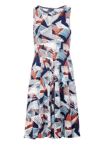 *izabel London Multi Colour Geometric Print Skater Dress