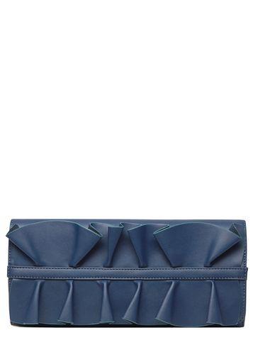 Dorothy Perkins Navy Frill Clutch