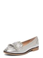 Dorothy Perkins Silver 'lotty' Fringe Loafers