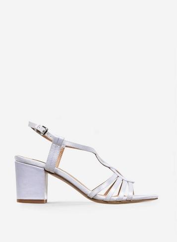 *showcase White Silene Heeled Sandals