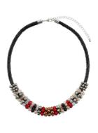 Dorothy Perkins Multi Bead Black Cord Necklace