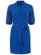 Dorothy Perkins Cobalt Belted Shirt Dress