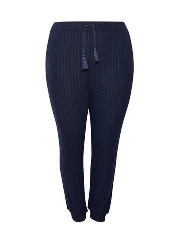 Dorothy Perkins *dp Curve Navy Ribbed Pyjama Joggers