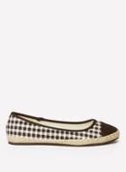 Dorothy Perkins Black 'carrie' Gingham Toe Espadrilles