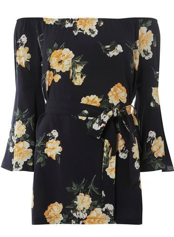Dorothy Perkins Navy Floral Print Tunic