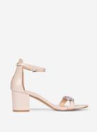 *showcase Nude Pu 'sapphire' Sandals