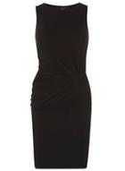 Dorothy Perkins *vero Moda Black Jersey Ruched Bodycon Dress
