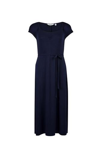 Dorothy Perkins Petite Navy Ruched Maxi Dress