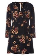 Dorothy Perkins *only Navy Floral Wrap Dress