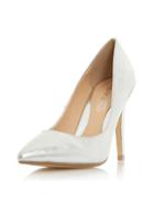Dorothy Perkins *head Over Heels By Dune Silver 'addelyn' High Heel Shoes