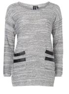 Dorothy Perkins *izabel London Light Grey Jumper