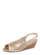 Dorothy Perkins Gold Roza Wide Fit Wedges