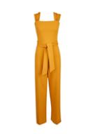 Dorothy Perkins Yellow Ruched Strap Jumpsuit