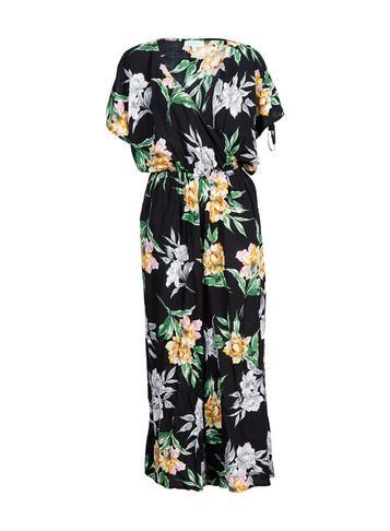 Dorothy Perkins *blue Vanilla Black Wrap Culotte Jumpsuit