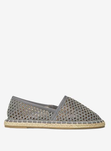 Dorothy Perkins Wide Grey Cosmo Espadrilles