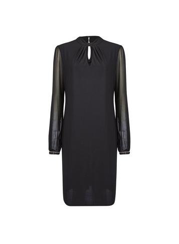 *billie & Blossom Tall Black Twist Neck Shift Dress