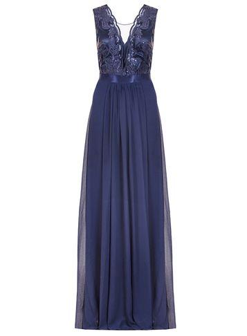 Dorothy Perkins *quiz Sequin Scallop Neck Maxi Dress
