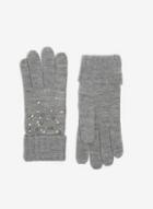 Dorothy Perkins Grey Pearl Embellished Gloves