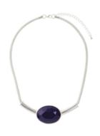 Dorothy Perkins Navy Oval Stone Collar Necklace