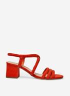 Dorothy Perkins Orange Barby Triple Strap Heel Sandals