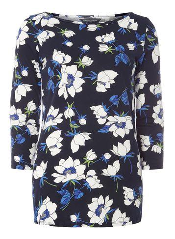 Dorothy Perkins *tall Navy Floral Tee