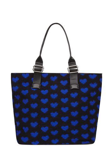 Dorothy Perkins Blue Heart Nylon Shopper Bag