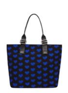Dorothy Perkins Blue Heart Nylon Shopper Bag