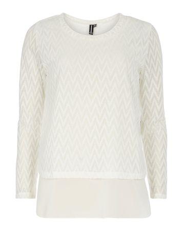 Dorothy Perkins *izabel London White Layered Top