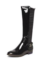 Dorothy Perkins Black 'tina' Buckle Detail Long Boots
